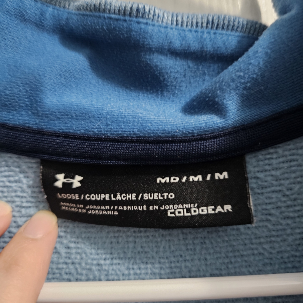 Under Armour Men's Blue Zip-Up Sweater - Picture 3 of 3